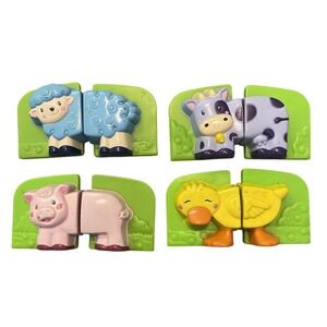 LeapFrog Fridge Phonics Farm Barn 4 REPALCEMENT ANIMALS Pig, Cow, Duck, Sheep